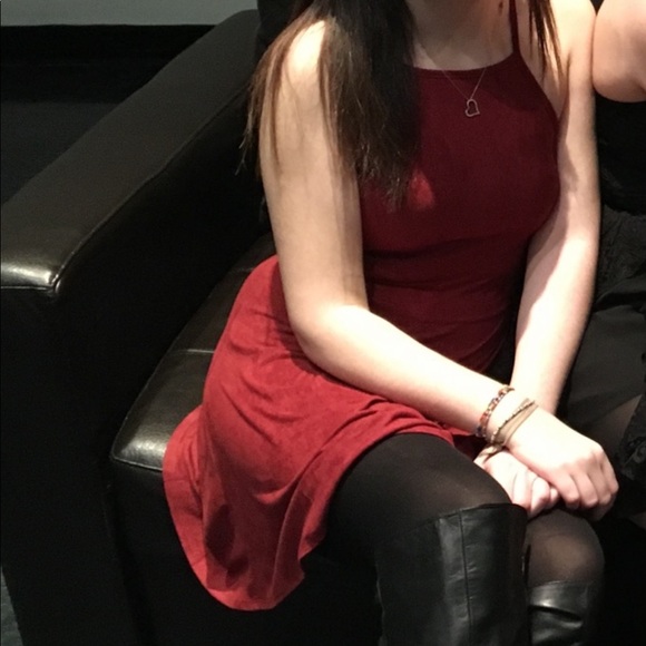 Pacsun Suede Halter Dress - Picture 3 of 6